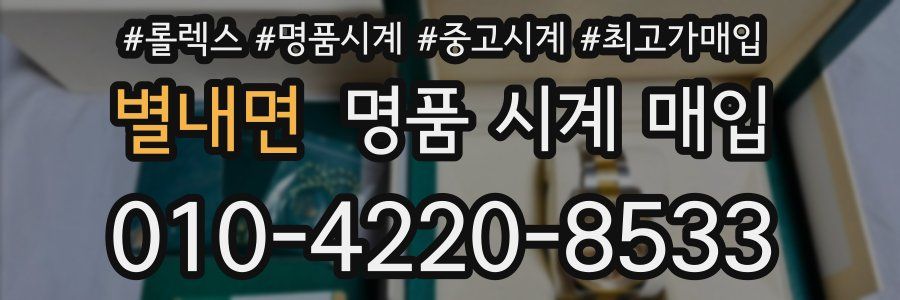 별내면 명품 시계 매입