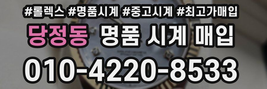 당정동 명품 시계 매입