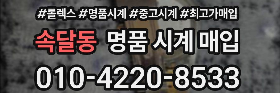 속달동 명품 시계 매입