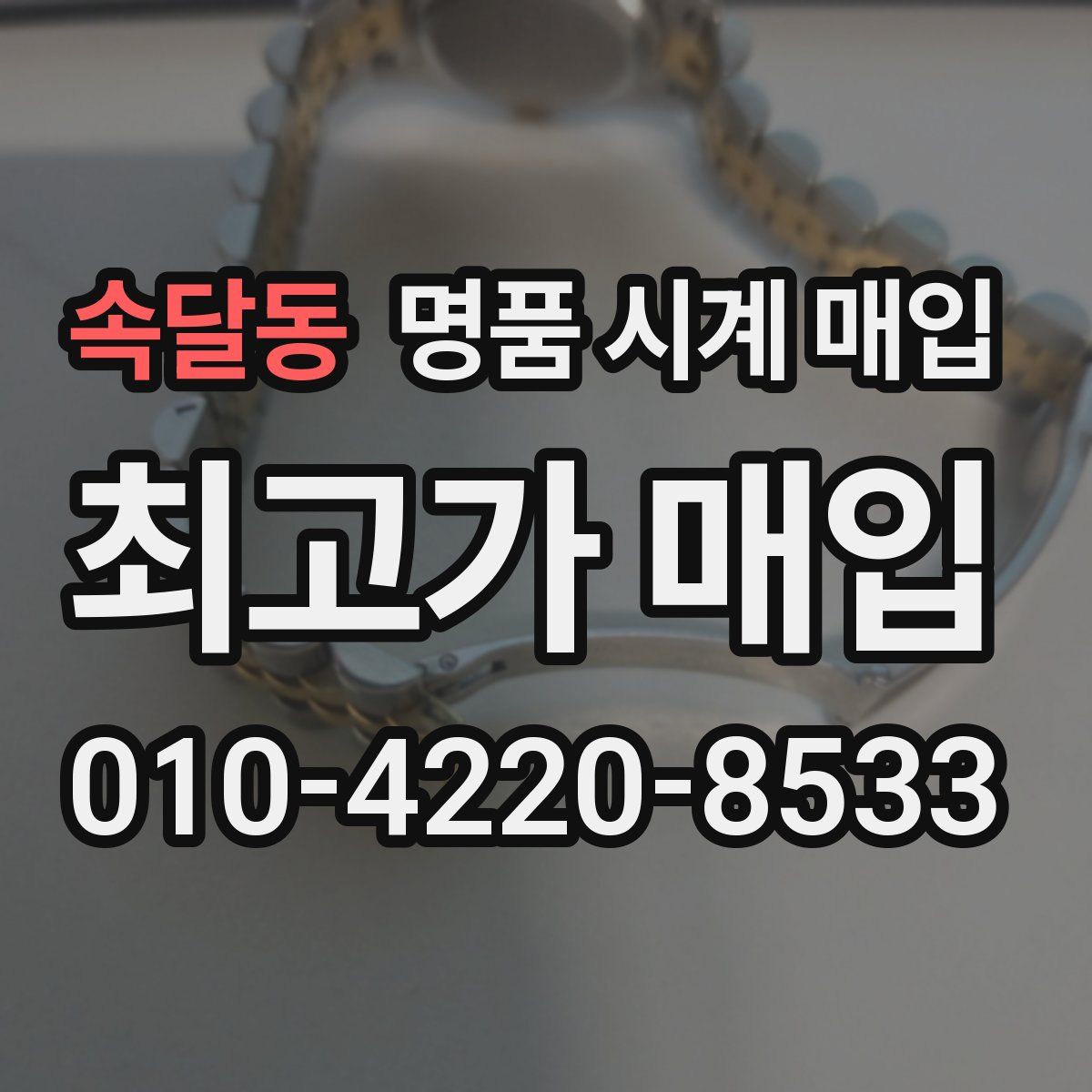 속달동 명품 시계 매입