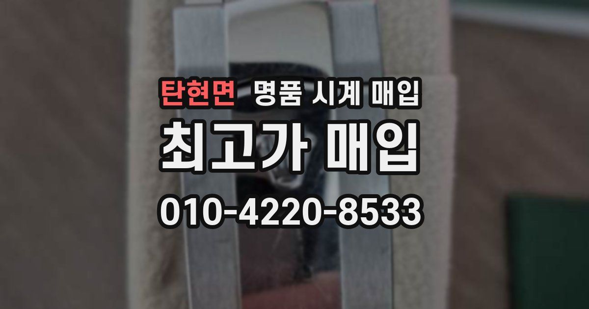 탄현면 명품 시계 매입