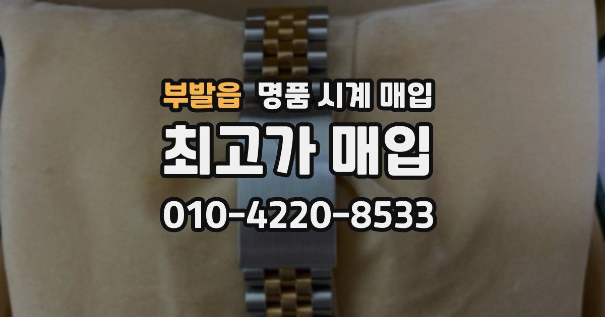 부발읍 명품 시계 매입