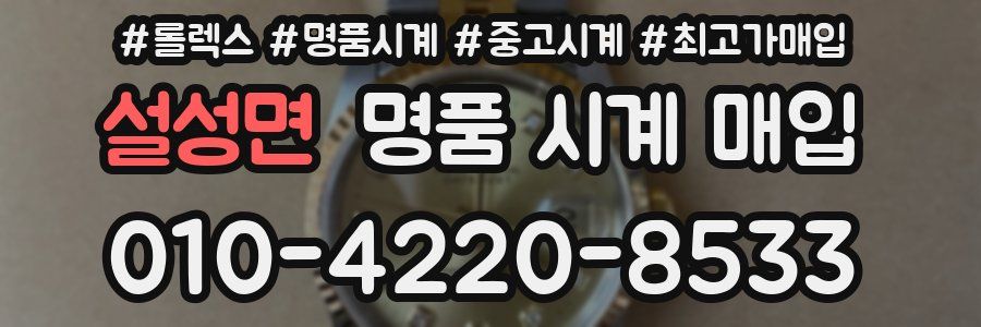 설성면 명품 시계 매입