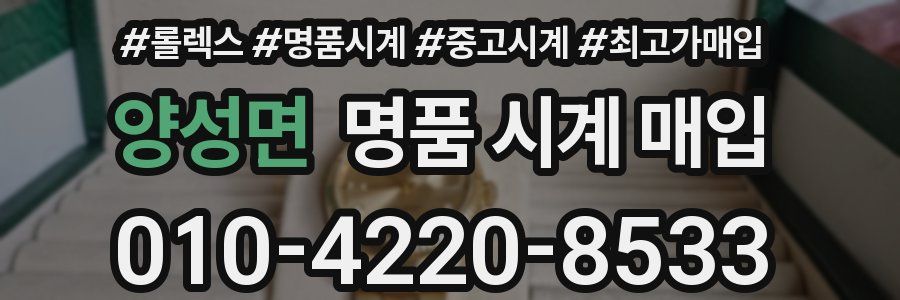 양성면 명품 시계 매입