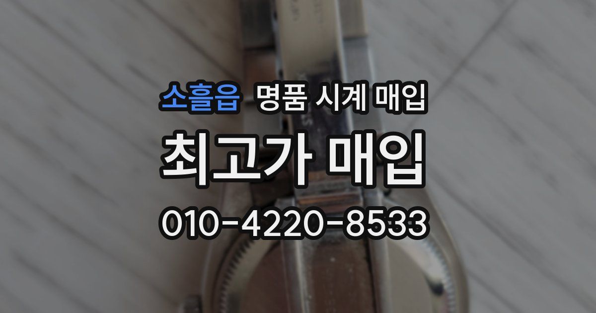 소흘읍 명품 시계 매입