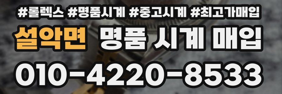 설악면 명품 시계 매입