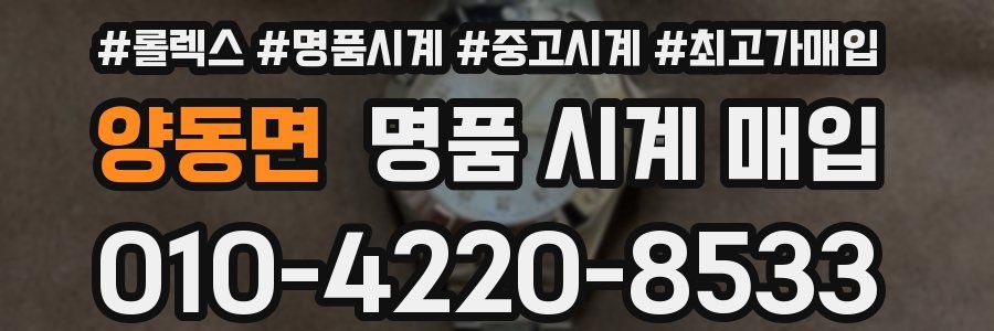 양동면 명품 시계 매입
