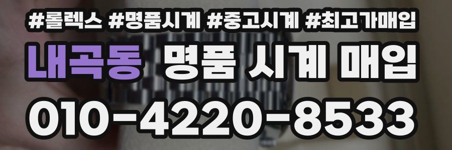 내곡동 명품 시계 매입