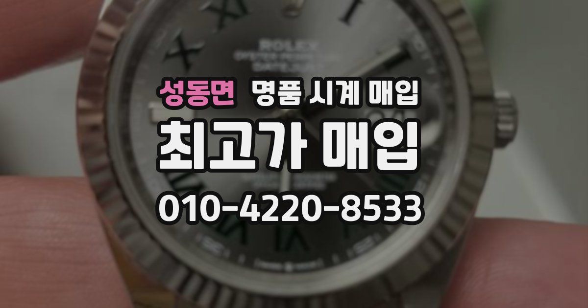 성동면 명품 시계 매입