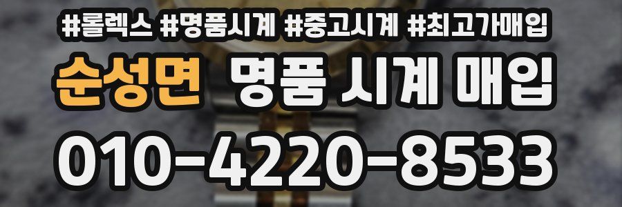 순성면 명품 시계 매입