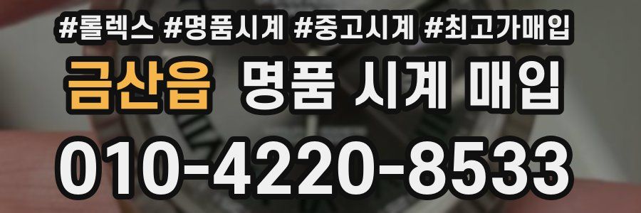 금산읍 명품 시계 매입