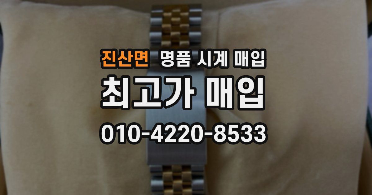 진산면 명품 시계 매입