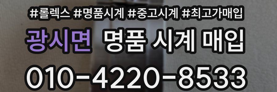 광시면 명품 시계 매입
