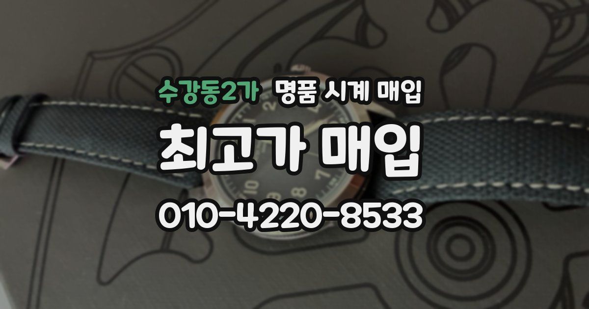 수강동2가 명품 시계 매입