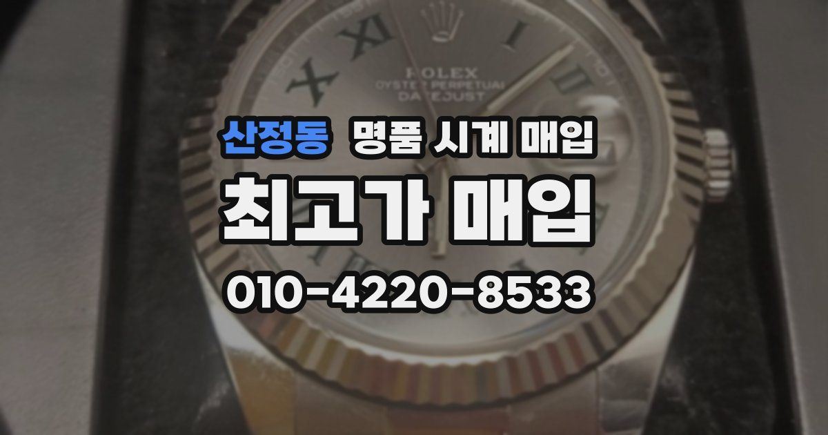 산정동 명품 시계 매입