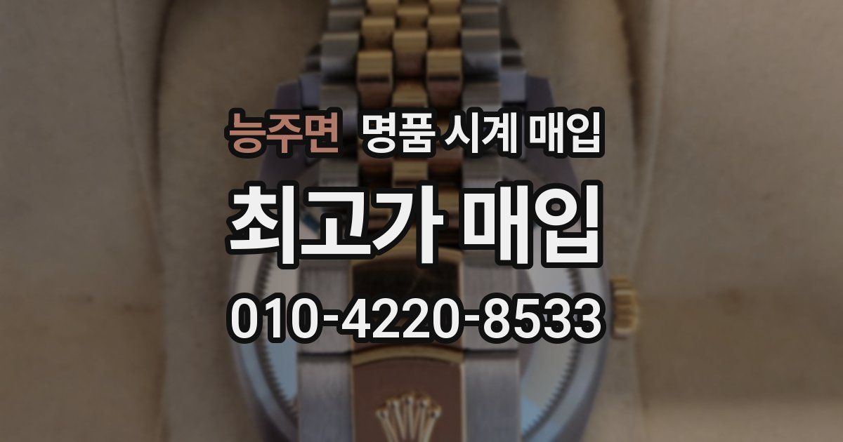 능주면 명품 시계 매입