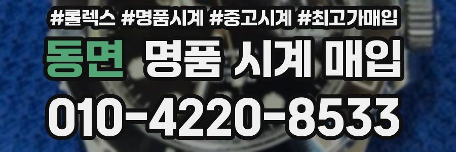 동면 명품 시계 매입