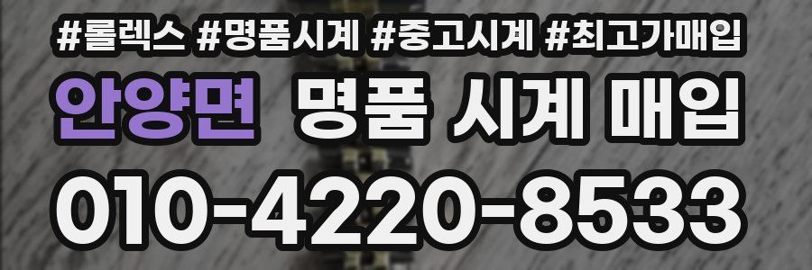 안양면 명품 시계 매입