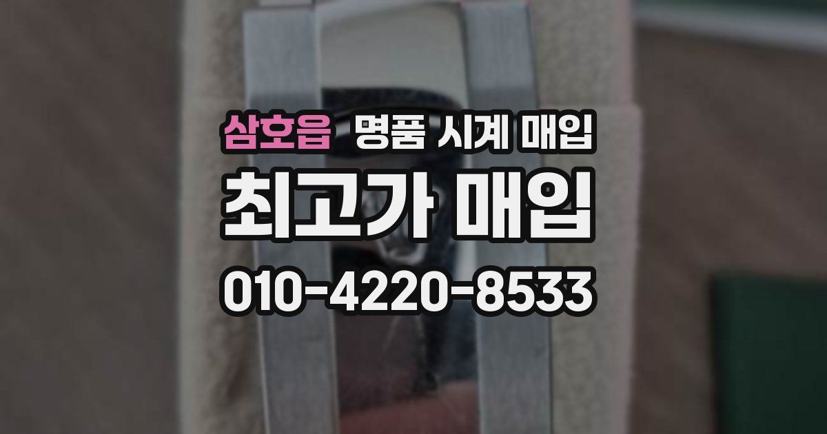 삼호읍 명품 시계 매입