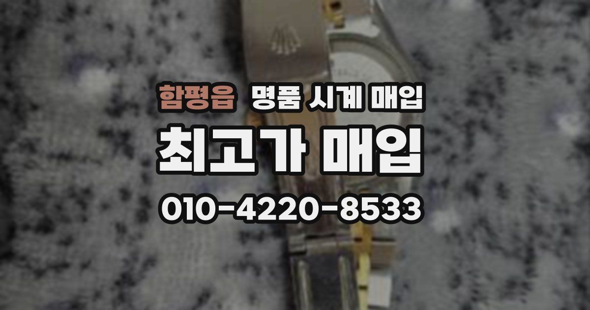 함평읍 명품 시계 매입