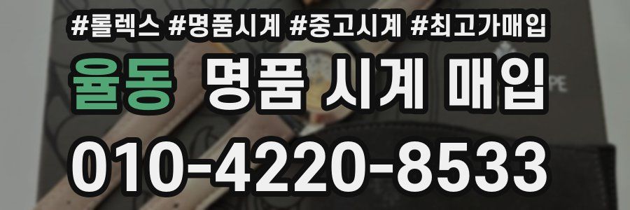 율동 명품 시계 매입