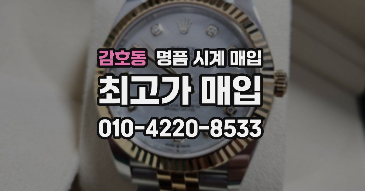 감호동 명품 시계 매입