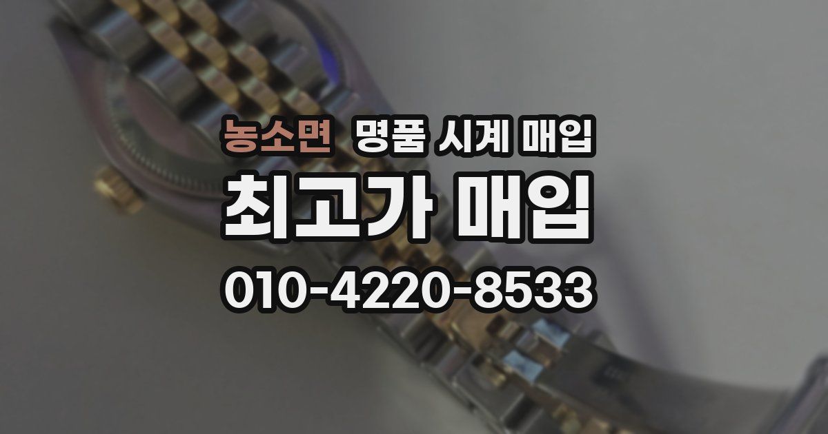 농소면 명품 시계 매입