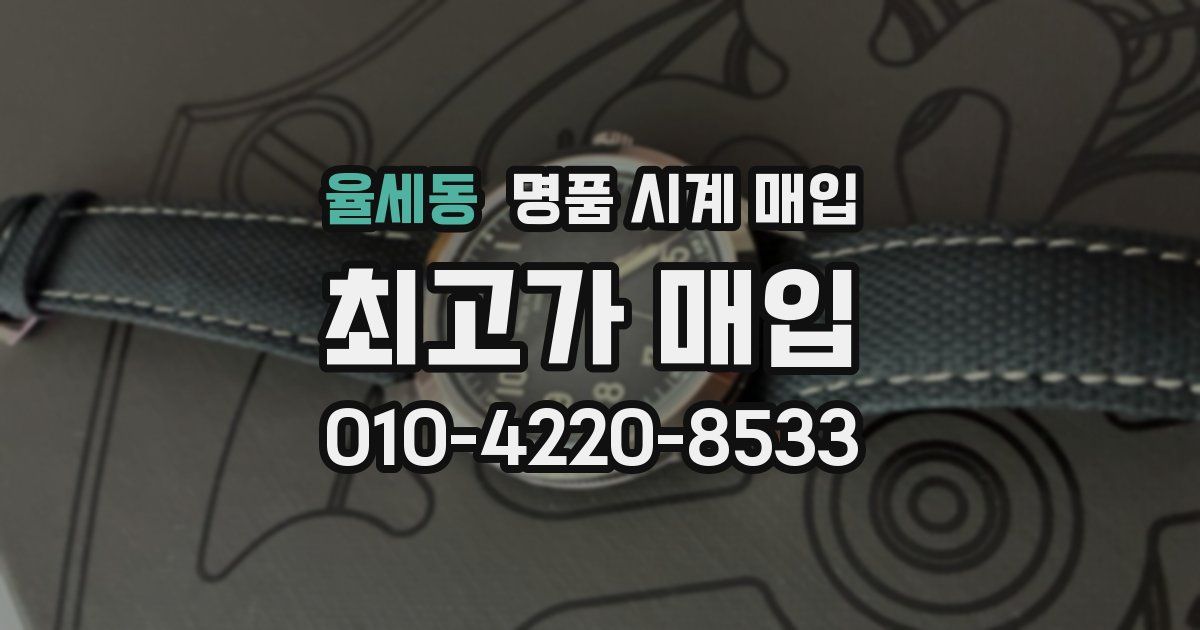 율세동 명품 시계 매입