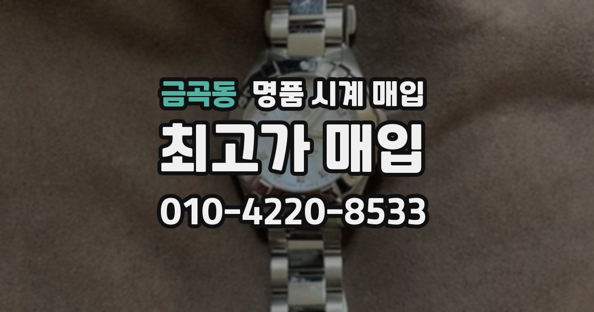 금곡동 명품 시계 매입