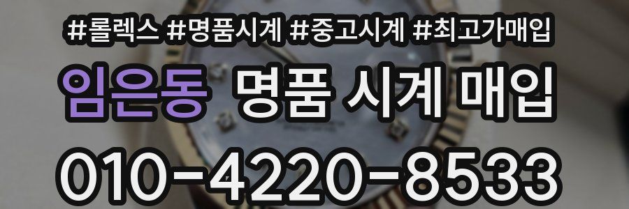 임은동 명품 시계 매입