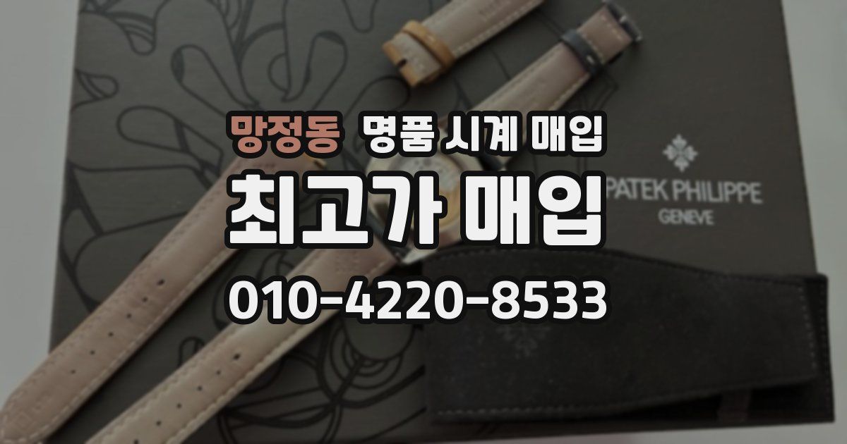 망정동 명품 시계 매입