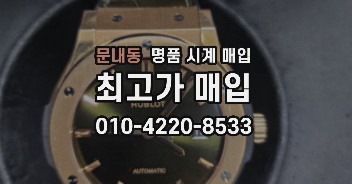 문내동 명품 시계 매입