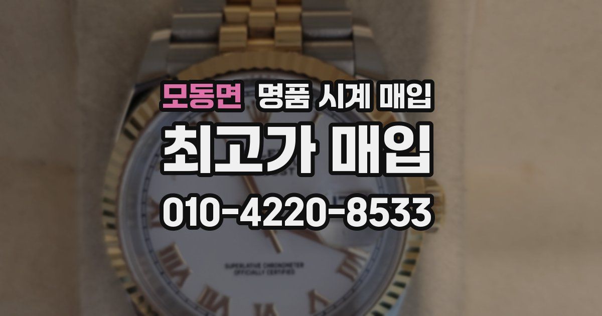 모동면 명품 시계 매입