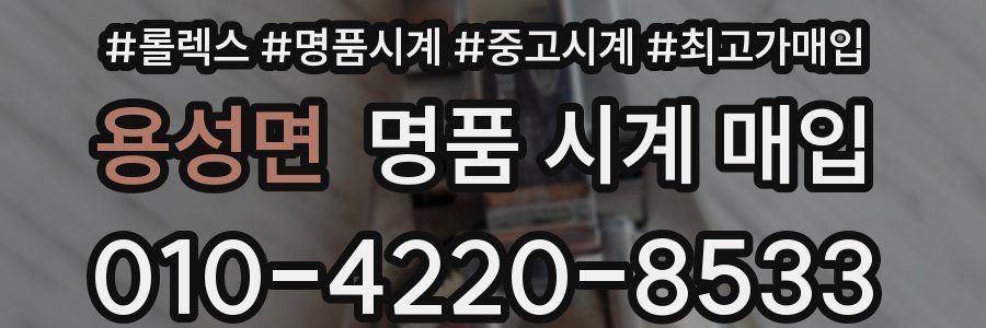 용성면 명품 시계 매입