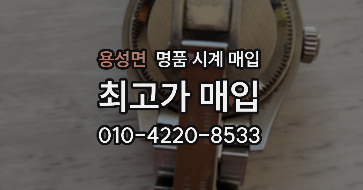 용성면 명품 시계 매입