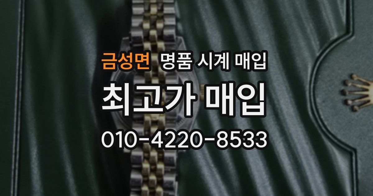 금성면 명품 시계 매입