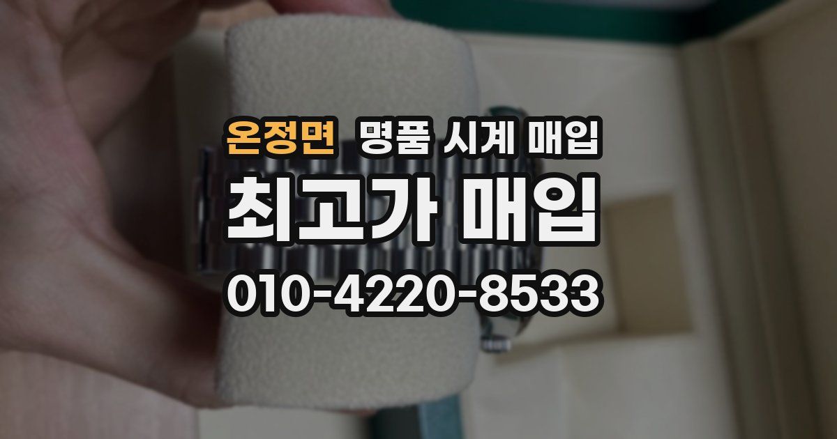 온정면 명품 시계 매입