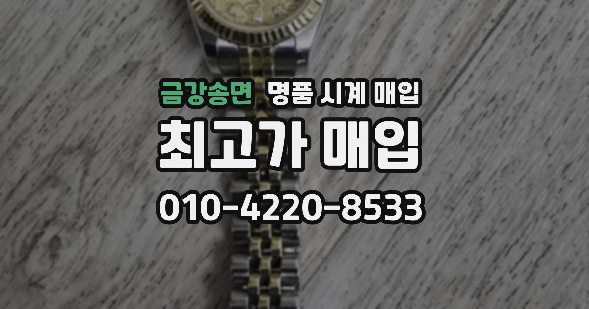 금강송면 명품 시계 매입