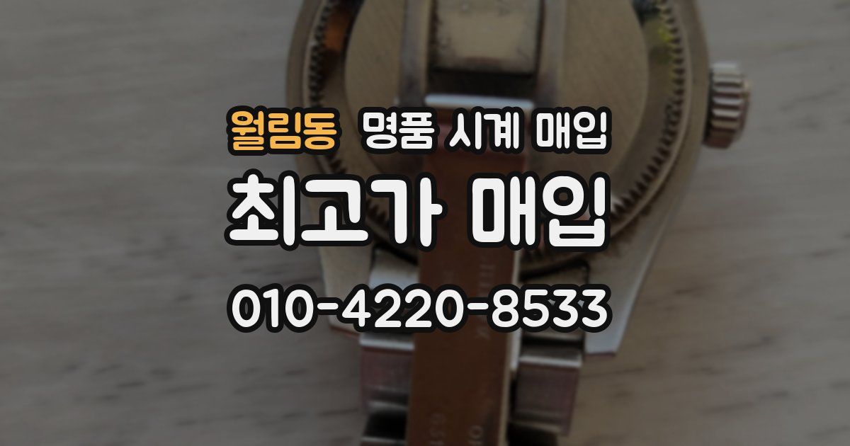 월림동 명품 시계 매입