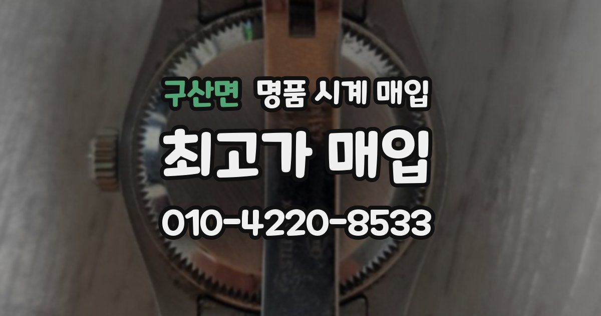 구산면 명품 시계 매입