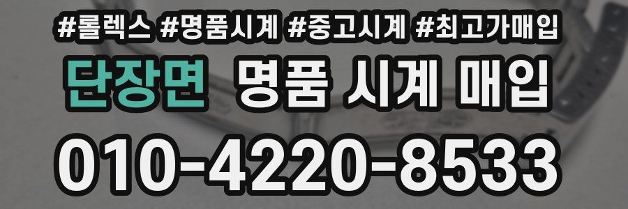 단장면 명품 시계 매입