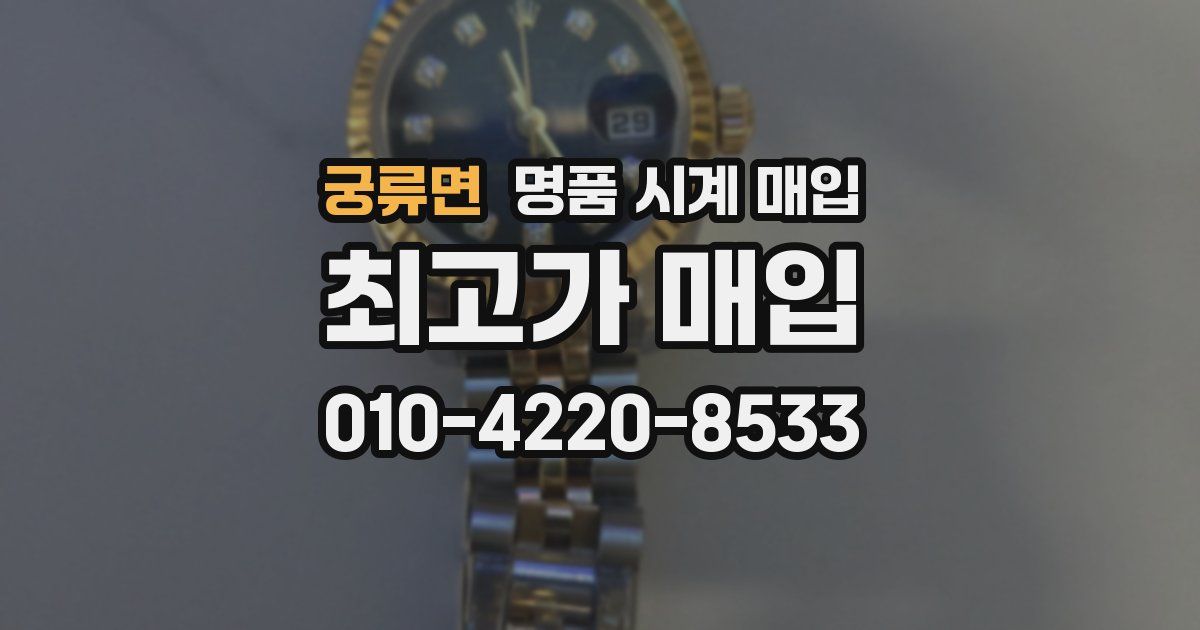 궁류면 명품 시계 매입