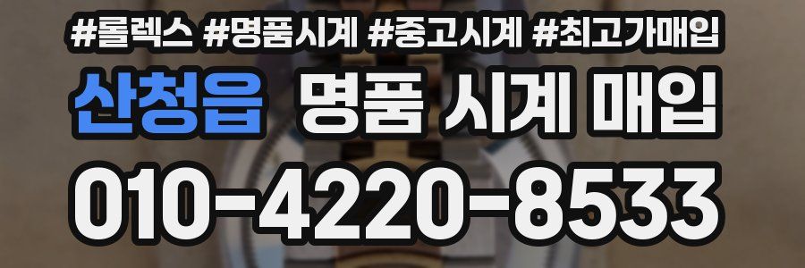 산청읍 명품 시계 매입