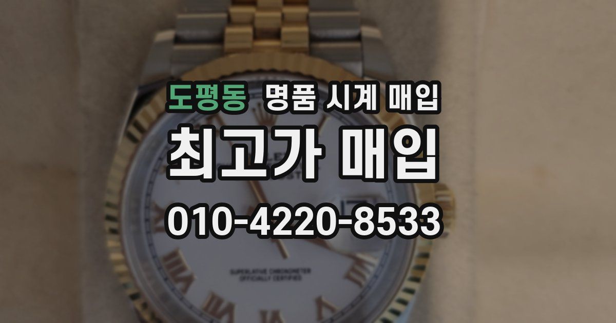 도평동 명품 시계 매입