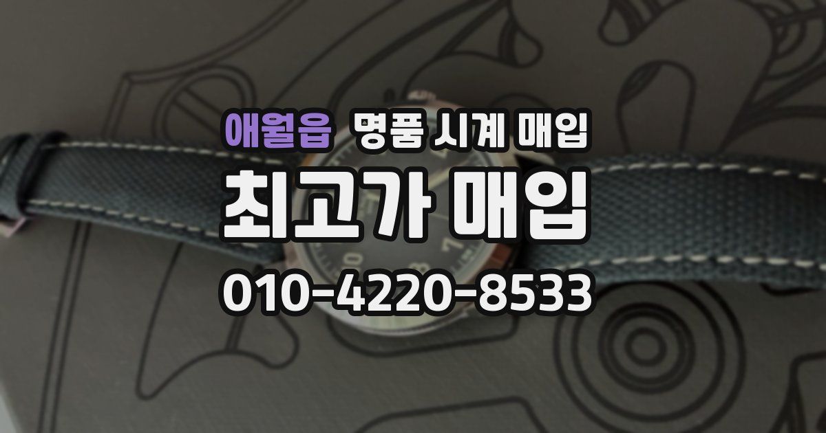 애월읍 명품 시계 매입