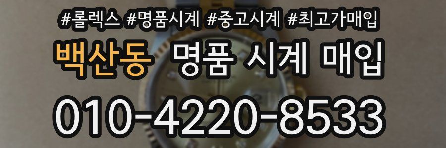 백산동 명품 시계 매입
