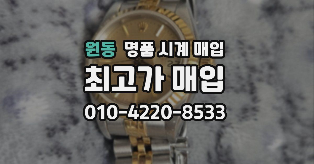 원동 명품 시계 매입
