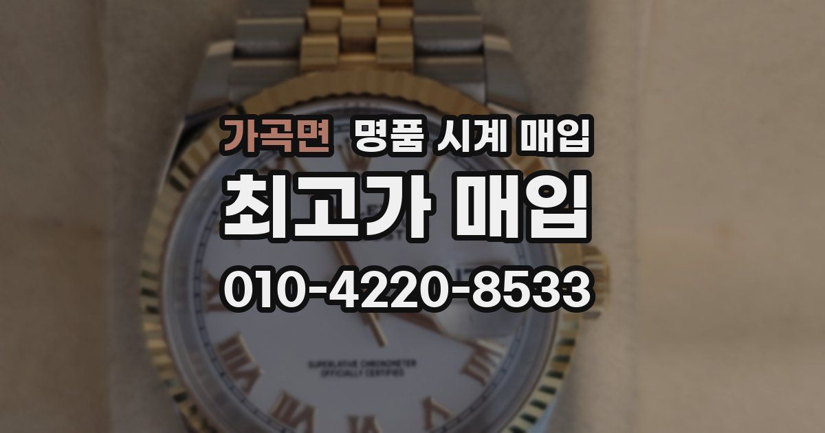 가곡면 명품 시계 매입
