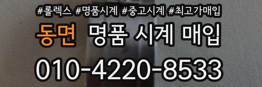 동면 명품 시계 매입