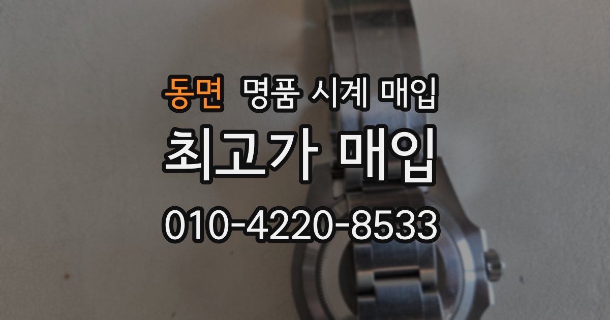 동면 명품 시계 매입
